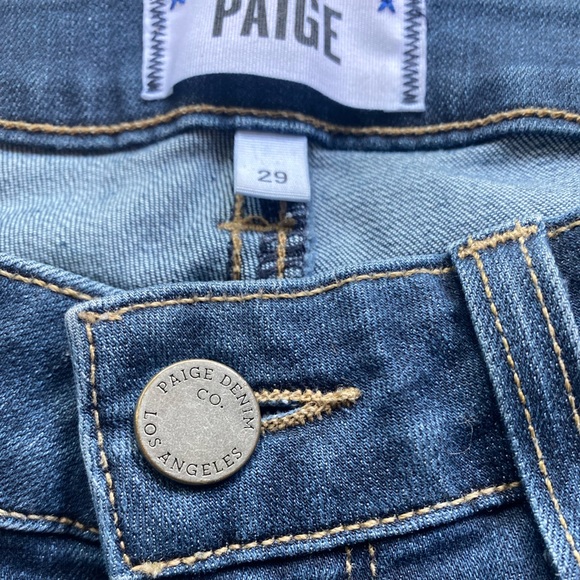 PAIGE Verdugo Ankle Dark Skinny Jeans - Picture 3 of 8